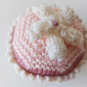 Pattern - Flower Cupcake Knitting Pattern - Printed A5