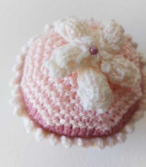 Pattern - Flower Cupcake Knitting Pattern - Printed A5