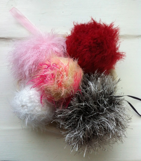 PDF download - Baubles and Fluffy Balls Knitting Pattern Christmas knits