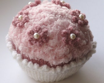 Pattern - Many Flowered Cupcake Knitting Pattern - Printed A5