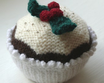PDF download - Christmas Cupcake Knitting Pattern