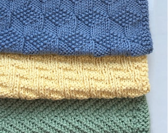 PDF download - Three More Reversible Cloths Knitting Pattern