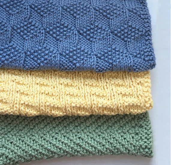 PDF download - Three More Reversible Cloths Knitting Pattern