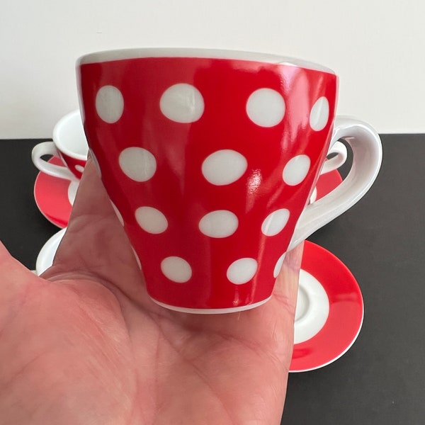 Polka Dot Tea Cups Etsy