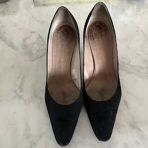 Mod Charles Jourdan 1960 High heels Black Suede pumps MCM MOD