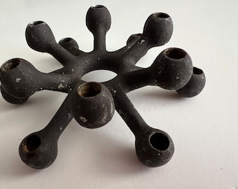 Danish MCM Cast Iron Spider Candle Holder by Jens Quistgaard for Dansk