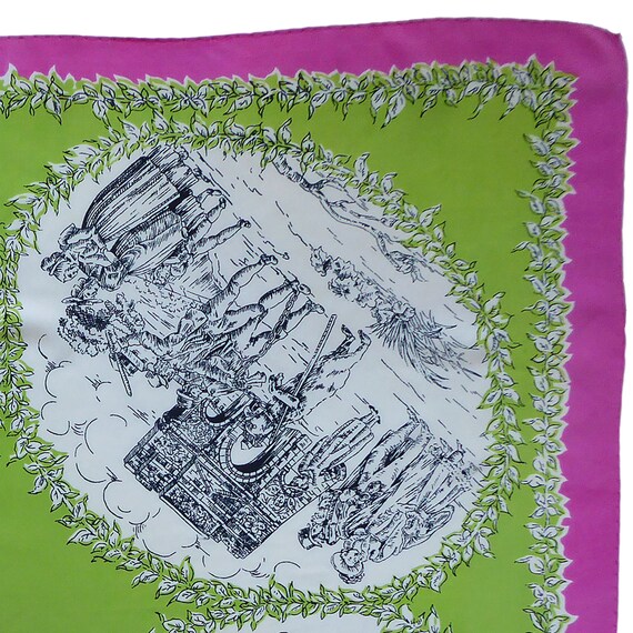The Execution - Wonderful vintage silk historical scarf View 3