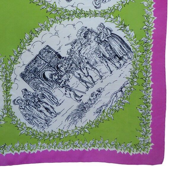 The Execution - Wonderful vintage silk historical scarf View 5