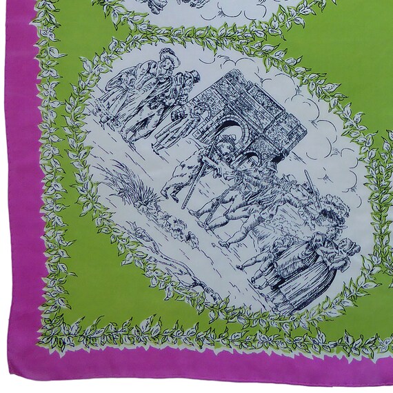 The Execution - Wonderful vintage silk historical scarf View 4