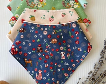 Spring Baby Bandana Bib Set of 5