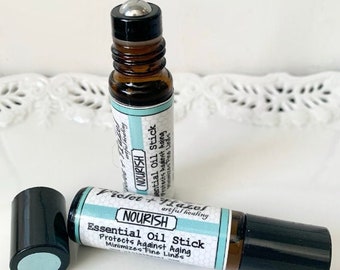 Nourish Essential Oil Stick - Protects Against Aging & Minimizes Fine Lines