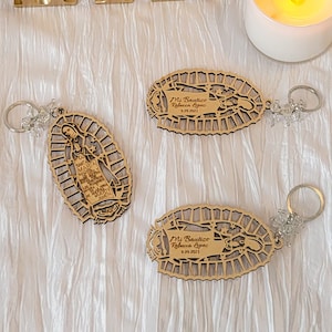 Lady of Guadalupe Keychain Favors: Personalized Baptism Gift