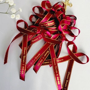 Personalized ribbons,funeral ribbons,memorial ribbons,favor ribbons,personalized satin bows,satin ribbon,printed ribbons,custom ribbons