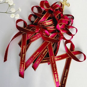 Personalized Satin Favor Ribbons: Funeral & Memorial Ribbons