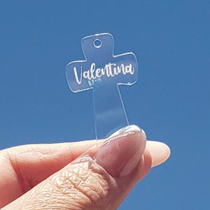 12 pcs baptism crosses,personalized favors,wood cross,acrylic cross,religious gifts,thank you gifts,first communion or baptism favors