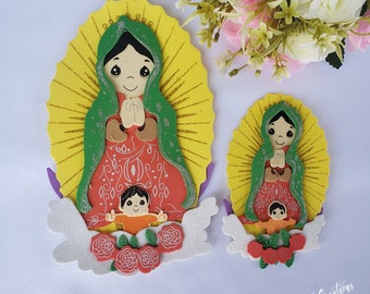 Virgin of Guadalupe Foam Centerpiece: Religious Favor, Bautizo Decor