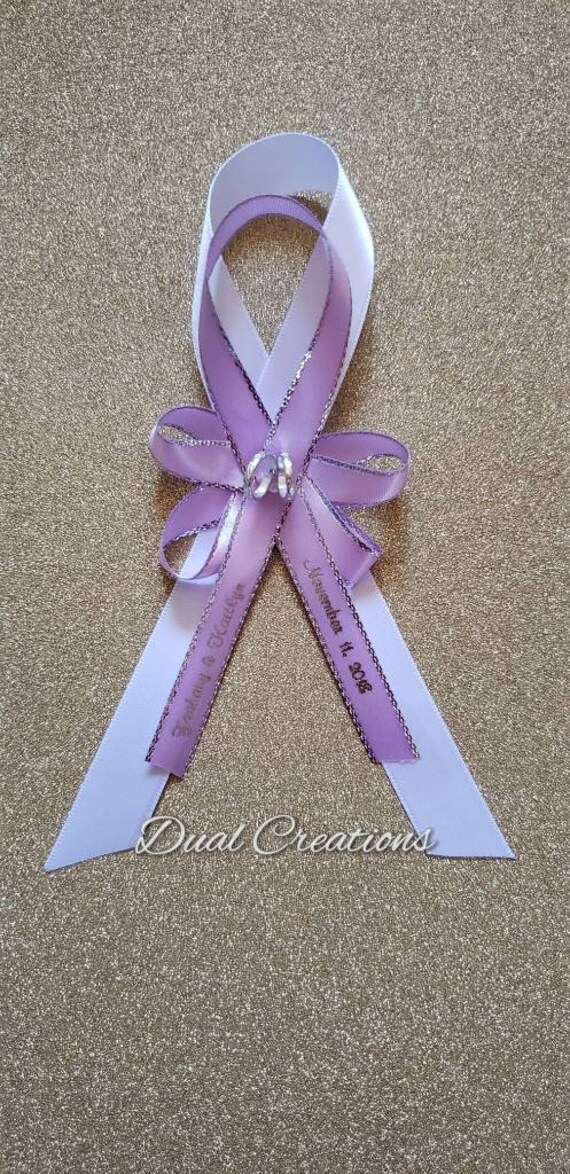 Wedding capias/personalized/ribbon bow/ mis quince /sat in Etsy