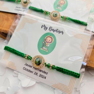 Personalized Saint Jude Bracelet Baptism Favors