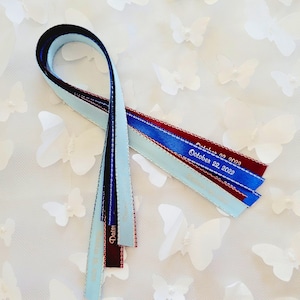 Personalized Silver Edge Favor Ribbons: Custom Imprinted Ribbon