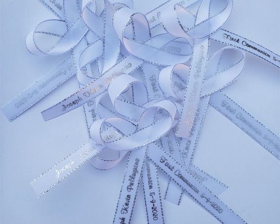 Pre tied 2024 personalized ribbons