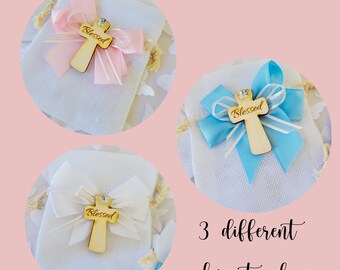 baptism favors/personalized pouch/candy pouch/small white burlap pouch/girls favors/boys favors/candy pouch/small pouch/christening favors