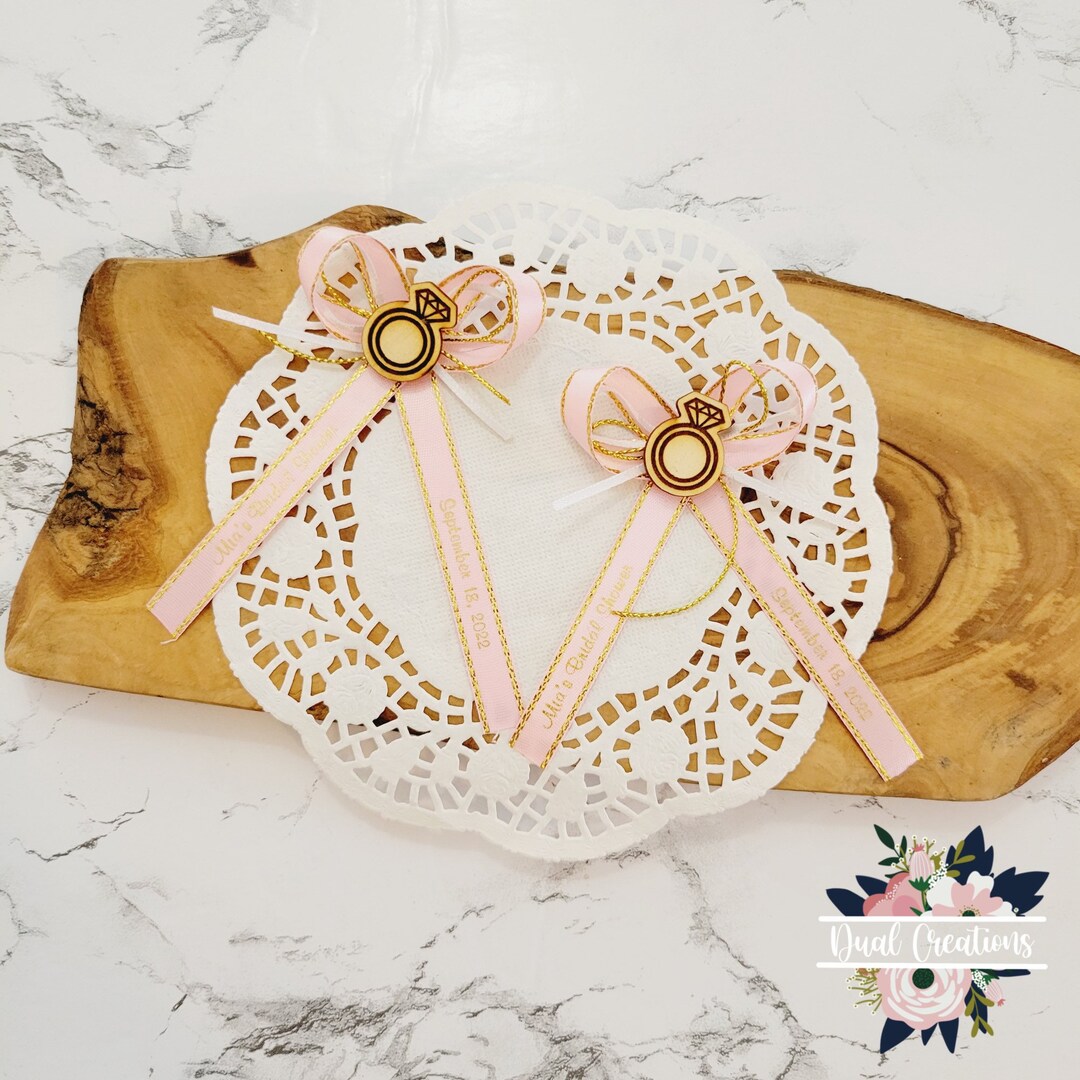 Bridal Shower Personalized Ribbon, Wedding Favors, Bridal Shower Favors