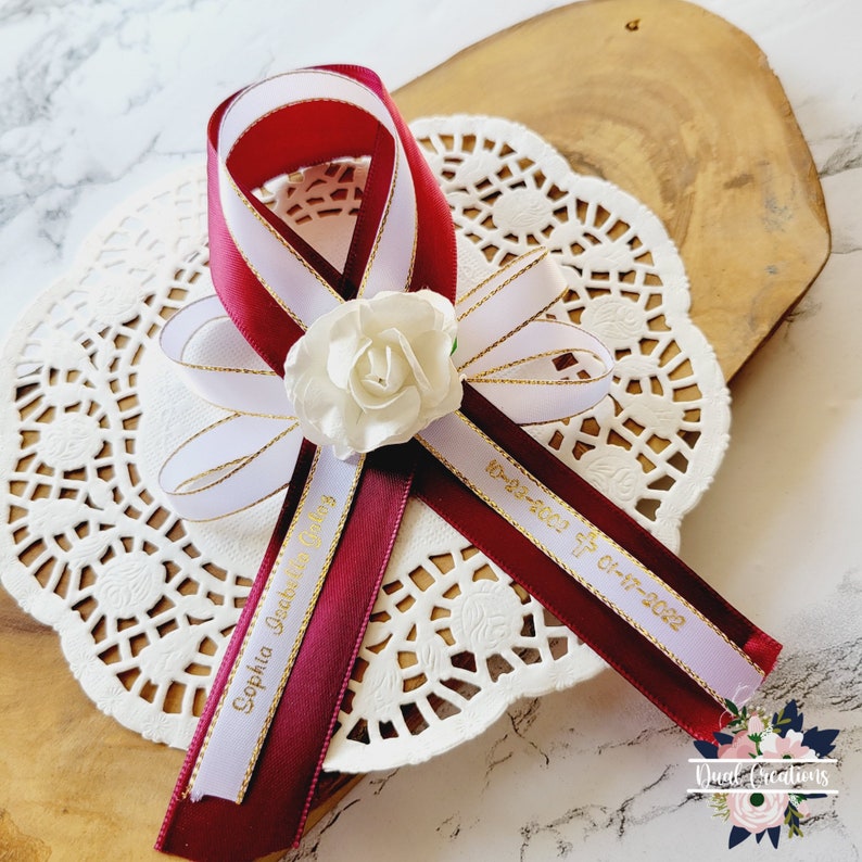 Memorial Ribbon Pins/capias/customized Ribbon/funeral Pins Etsy