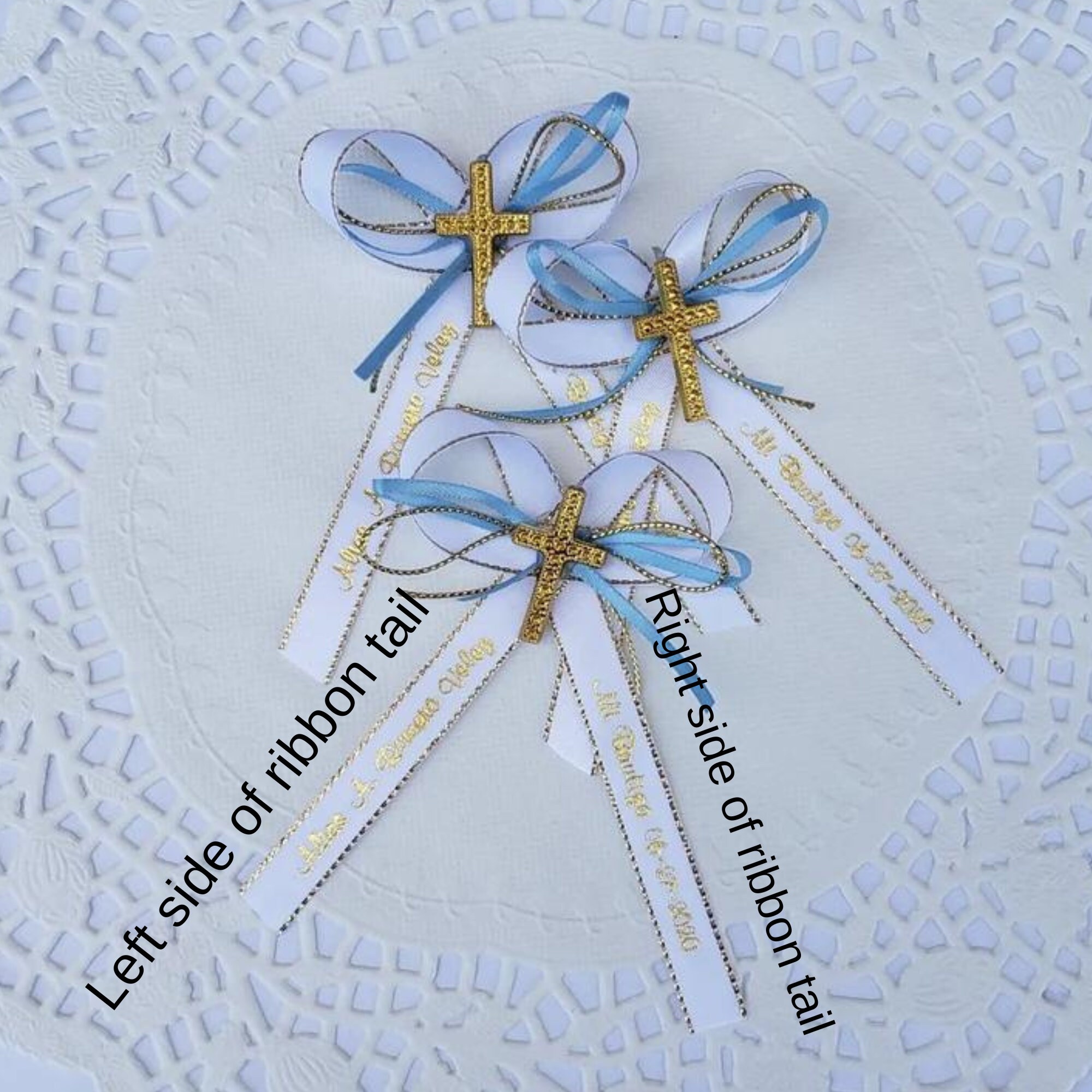 Personalized Wedding Capias: Printed Ribbon Brooch Favors, Set of 12 - Etsy