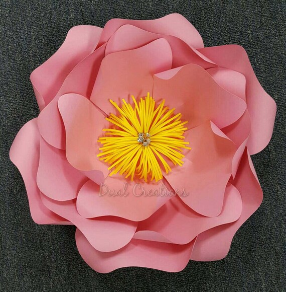 Items similar to hard copy paper flower templates on Etsy