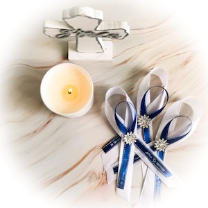 Personalized Memorial Ribbon Pin: Celebration of Life Favors