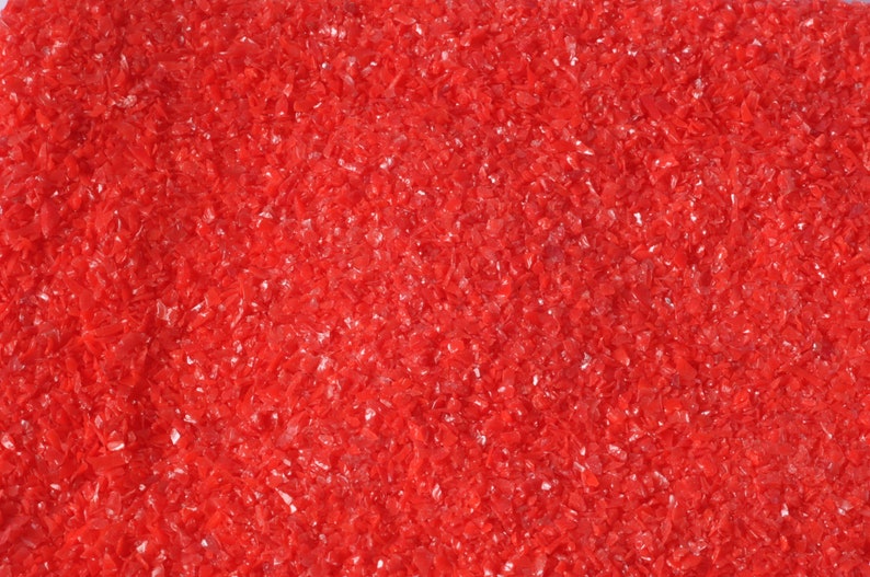 Enamelling Glass Fusing G176-50g Lampwork K1 CoE 96 Gaffer Glass Frit Vermillion Glass Frit Glass Blowing Gaffer