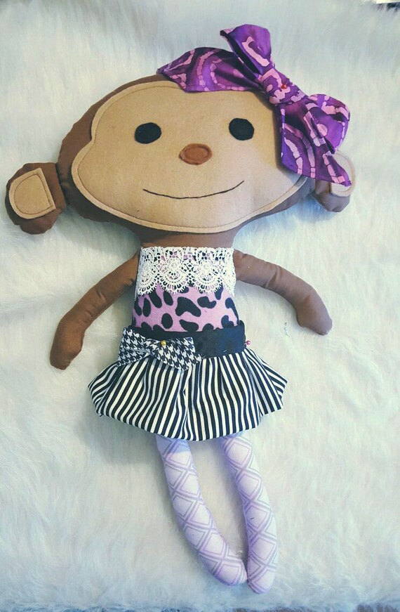 purple monkey stuffed animal