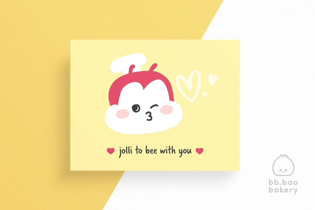 Jollibee Card Card for Couples Engagement Foodie Card Etsy Canada