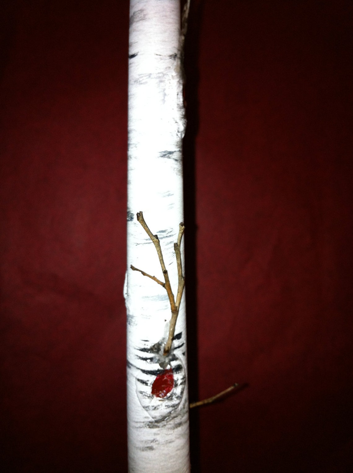 Birch Candles Tapered Hand Painted and Handcrafted. Perfect Etsy