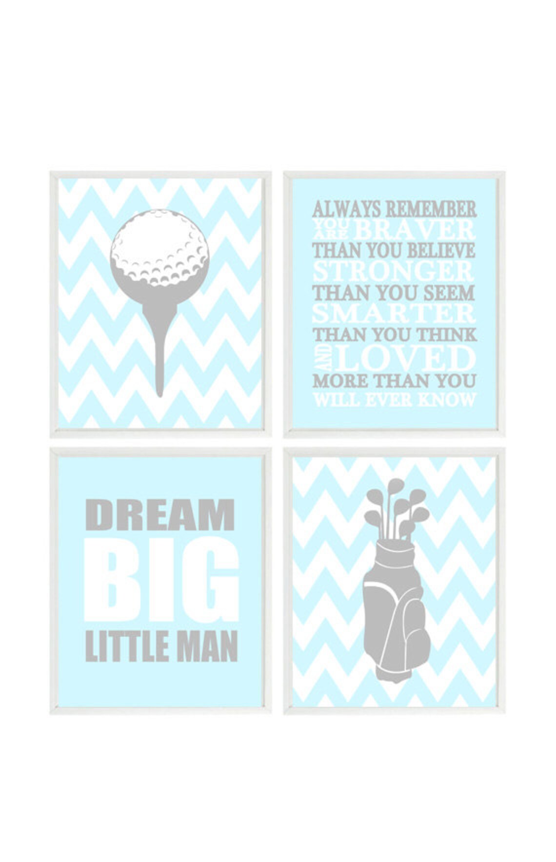 Golf Wall Art Baby Boy Nursery Golf Nursery Prints Dream Etsy