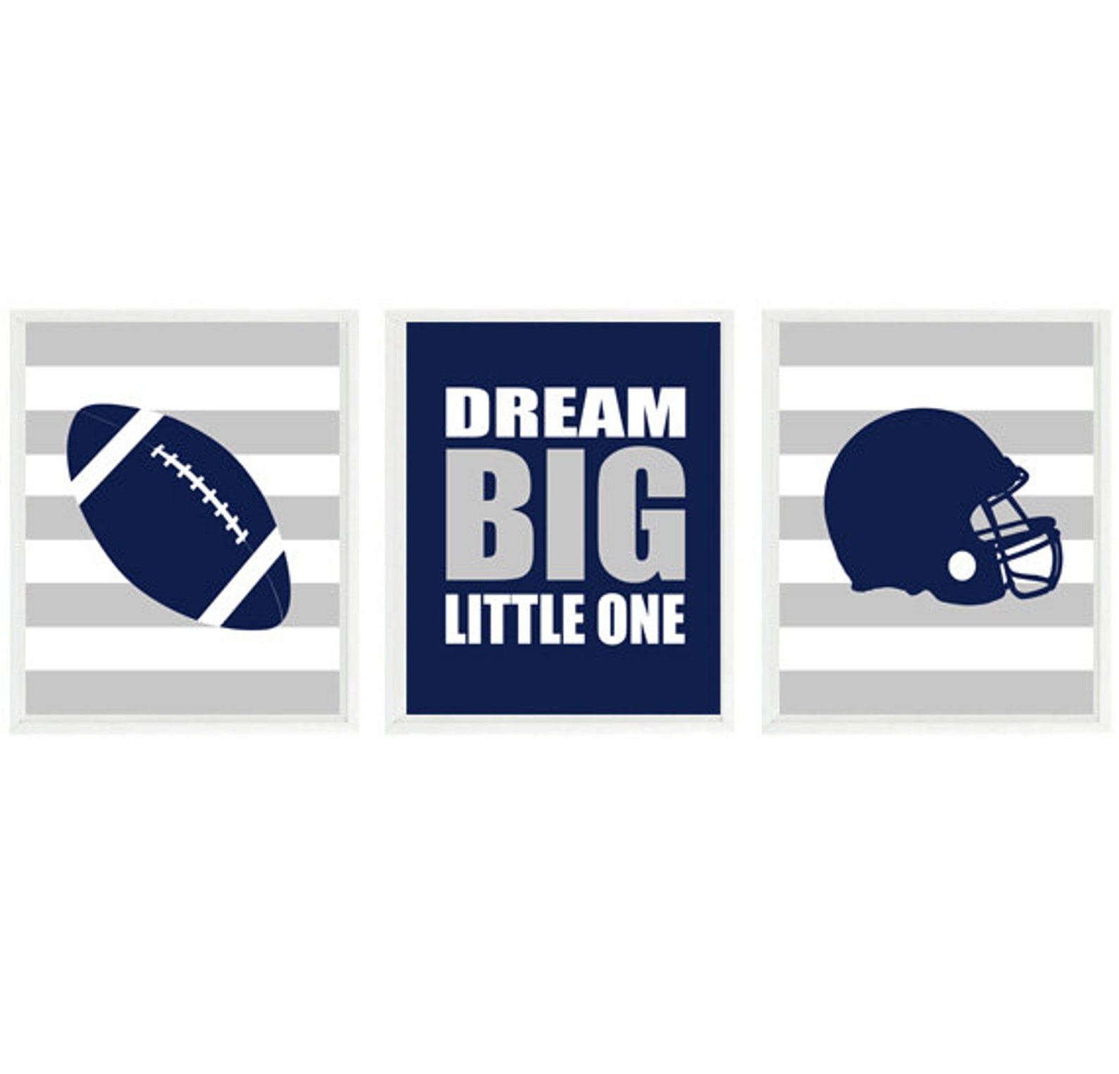 Football Nursery Wall Art Baby Boy Wall Art Sports Art Etsy