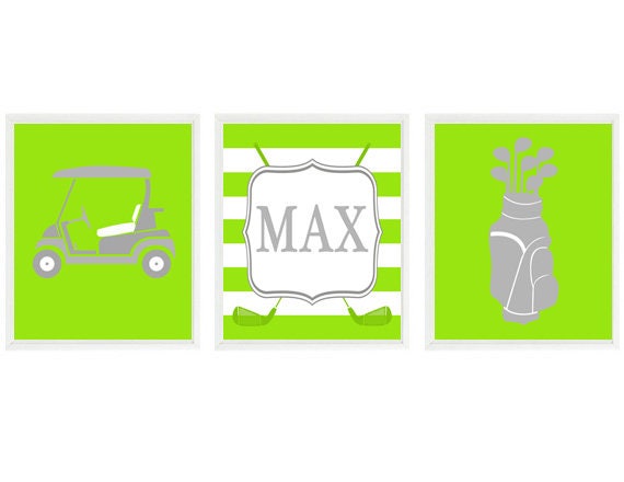 Golf Wall Art Baby Boy Nursery Golf Nursery Prints | Etsy