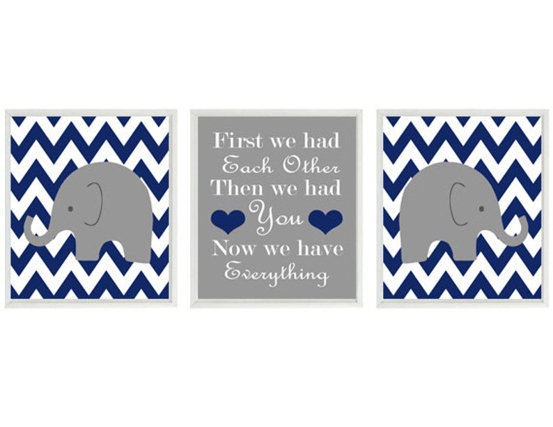 Elephant Nursery Art Baby Boy Prints First We Had - Chevron Wall Art For Nursery Elephant Nursery Art Baby Boy Prints First We Had - Chevron Wall Art For Nursery