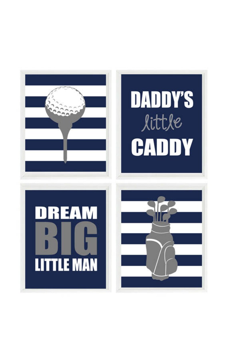 Golf Wall Art Baby Boy Nursery Golf Nursery Prints Dream Etsy