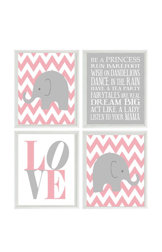 elephant nursery art