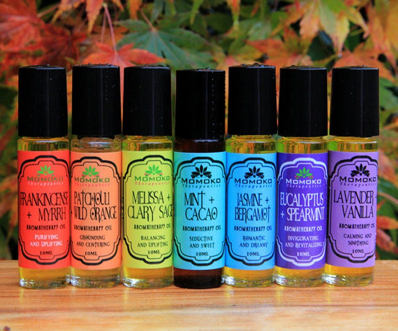 Jasmine Bergamot Aromatherapy Oil Chakra Essential Oil Etsy