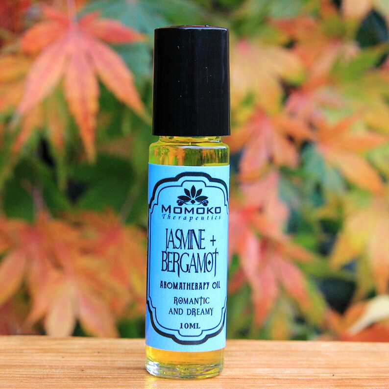 Jasmine Bergamot Aromatherapy Oil Chakra Essential Oil Etsy