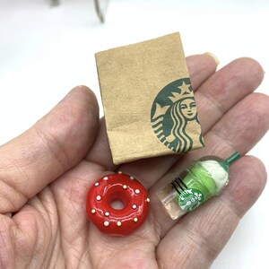 Miniature Elf Props: Dollhouse Snacks, Coffee, Donut, Diorama Food