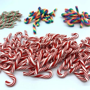 NT-ling Lot De 20 Décorations De Sapin De Noël En Forme De Canne à Sucre Rouge à Suspendre - Plastique Rouge Et Blanc Pour Loisirs Créatifs Et Fêtes De Vacances