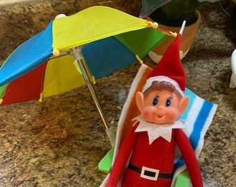 Elf Props elf size umbrella NO DOLL beach day sand bucket shovel ball