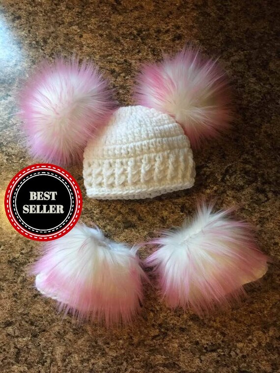 faux fur pom pom boots