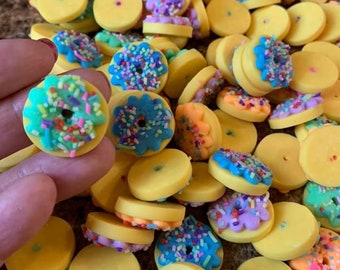 Mini sugar cookies Christmas supplies elf prop fake food miniature slime charms