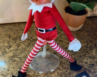 Adjustable Plastic Elf Doll Stand: Elf Prop
