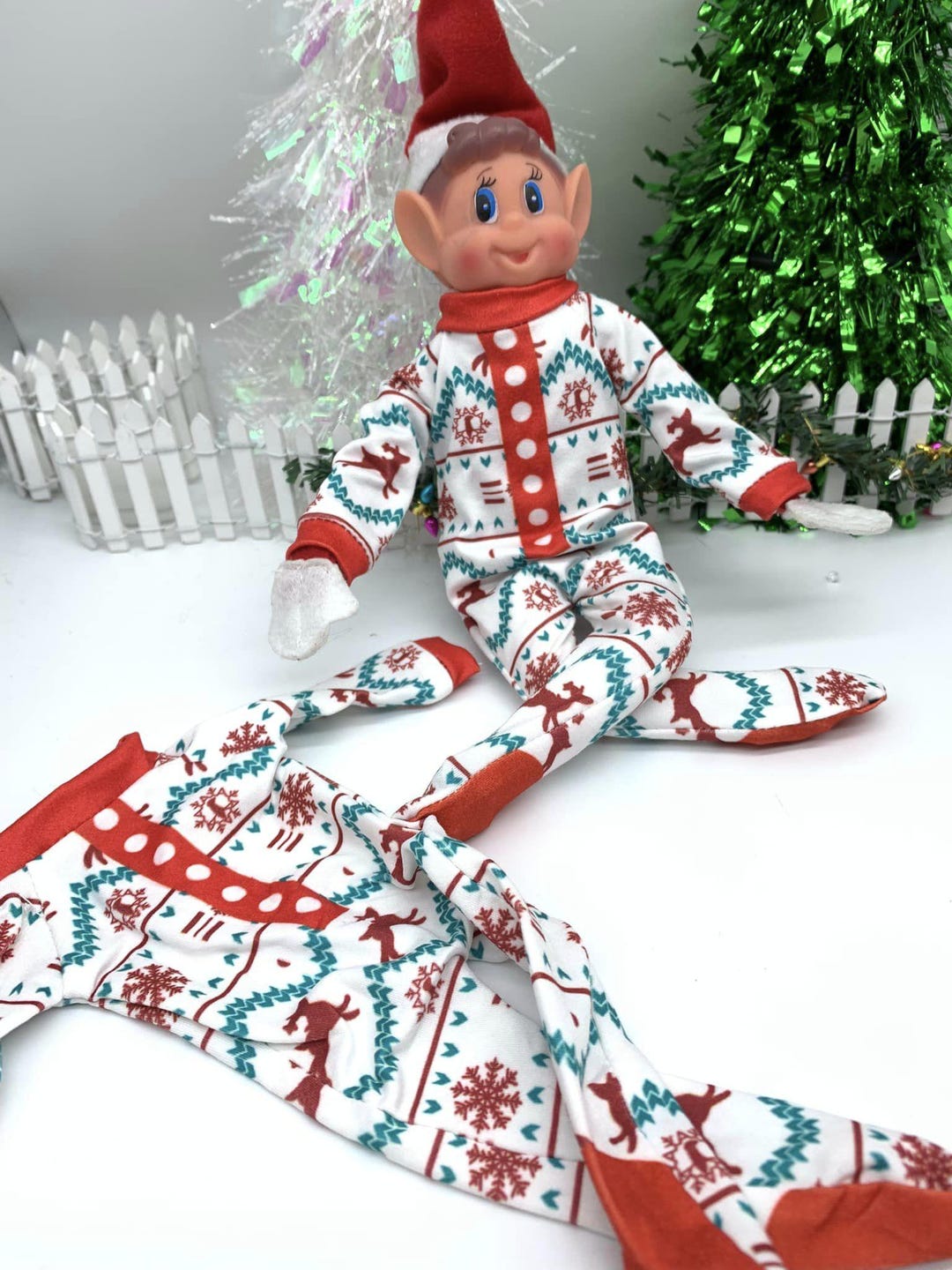 Very Elf Pyjamas Elf Pajamas or Robe Set: Miniature Elf Clothing and Slippers - No Doll ...