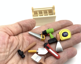 Elf PropS Mini fake tools Christmas supplies miniature toolbox hammer TOOL BELT